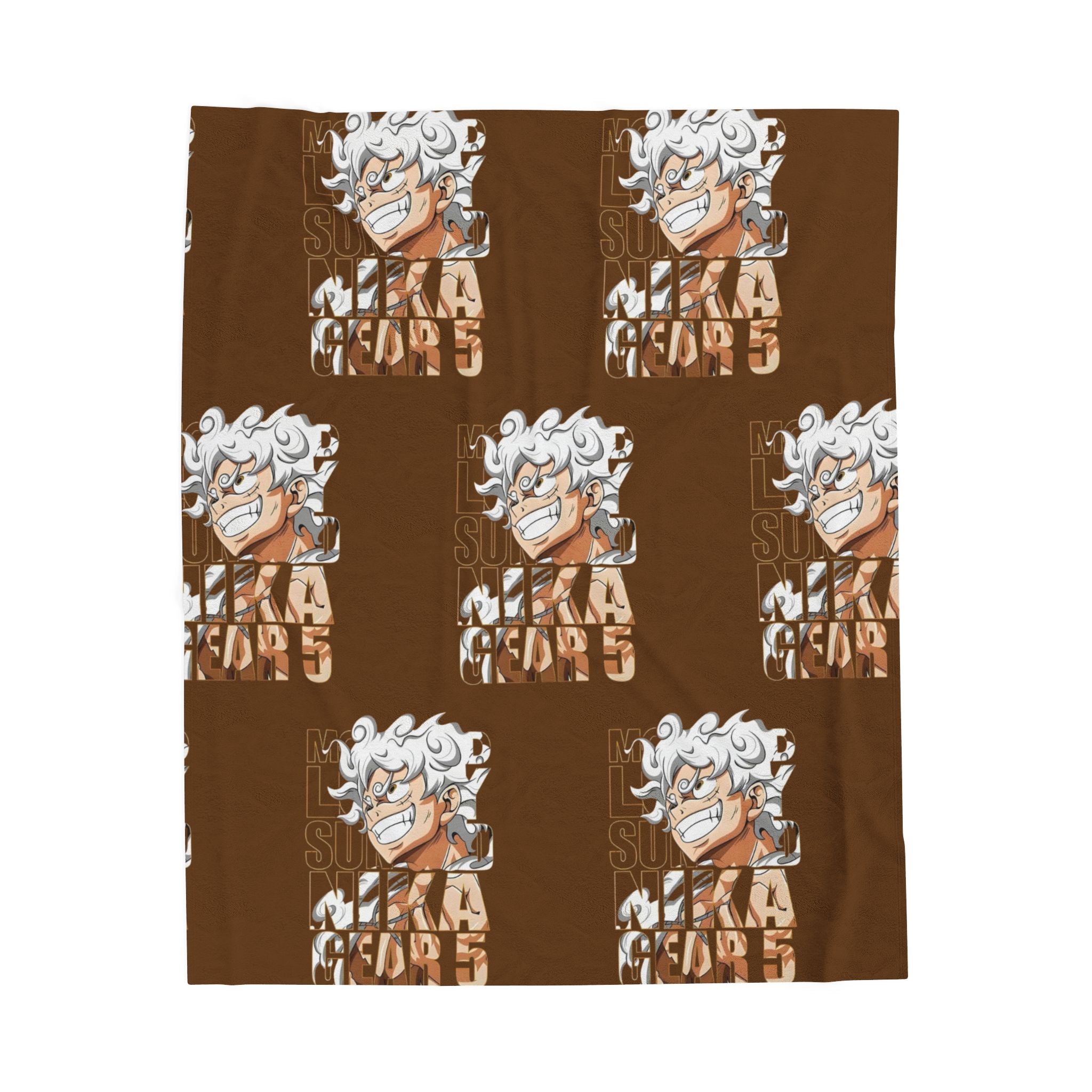 Sleek Velveteen Plush Blanket with Bold Character Design