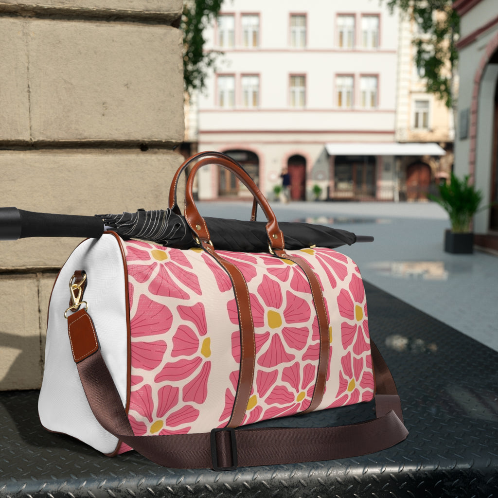Floral Waterproof Travel Bag - Stylish & Functional for Adventurers