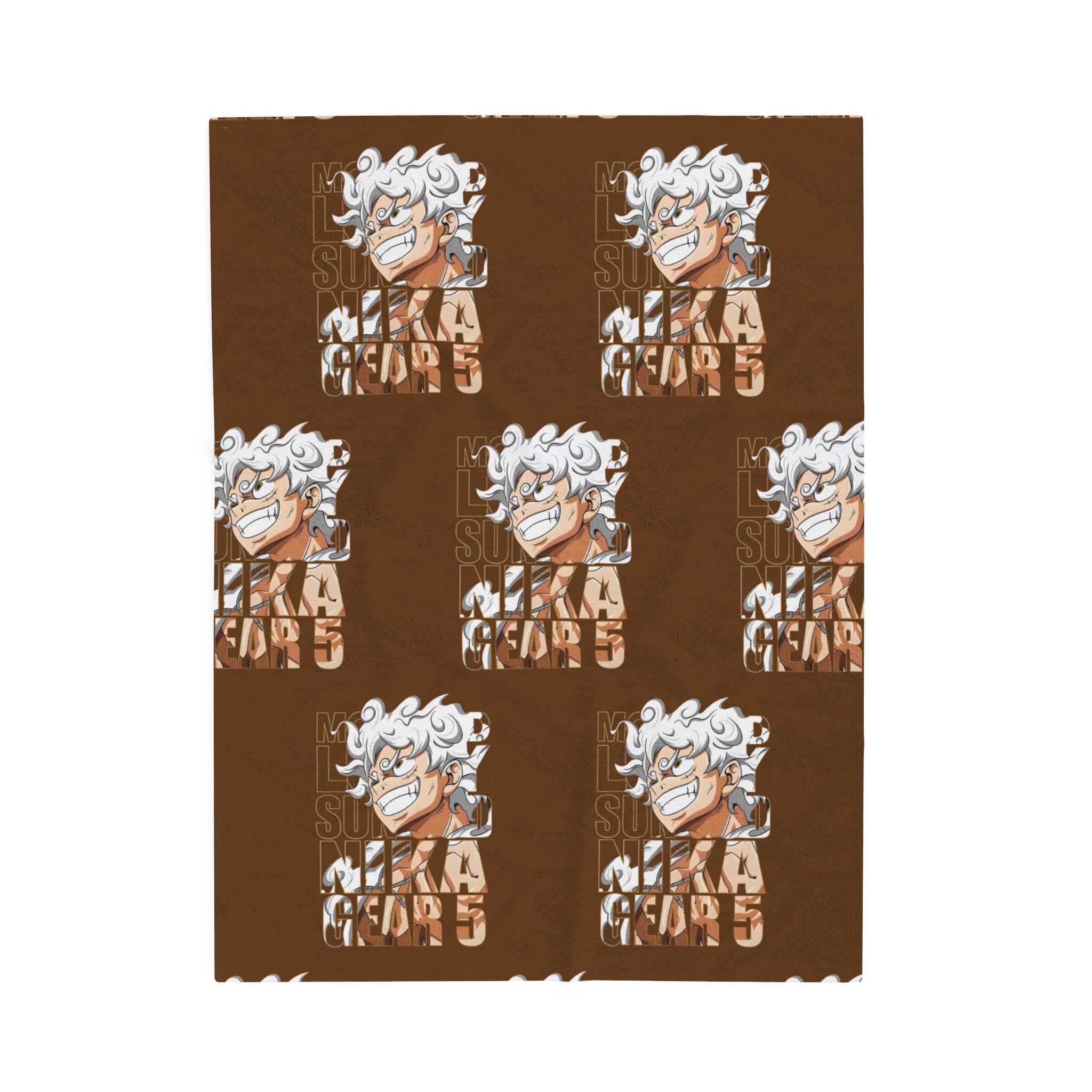 Sleek Velveteen Plush Blanket with Bold Character Design